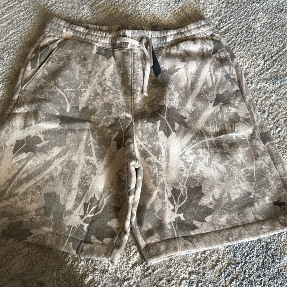 Abercrombie Kids Gray Patterned Shorts